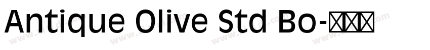 Antique Olive Std Bo字体转换